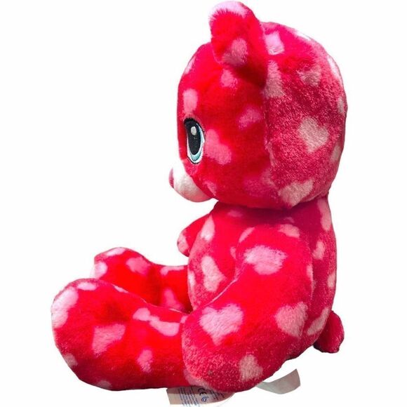 Build A Bear Teddy Bear Plush Hearts Red Pink 16” Stuffed Animal Valentines Day - Picture 3 of 11